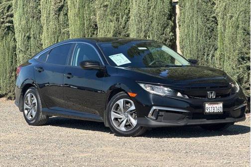 Black 2020 Honda Civic LX