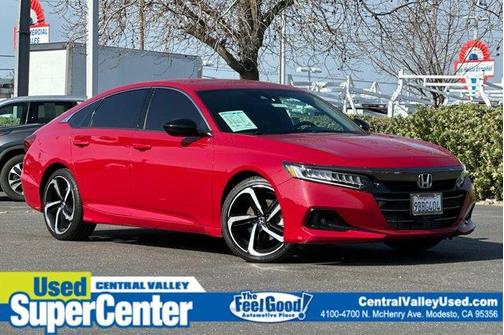 Red 2022 Honda Accord Sport 1.5T