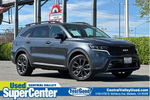 Gray 2022 Kia Sorento SX Prestige