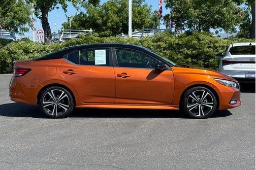 Orange 2023 Nissan Sentra SR