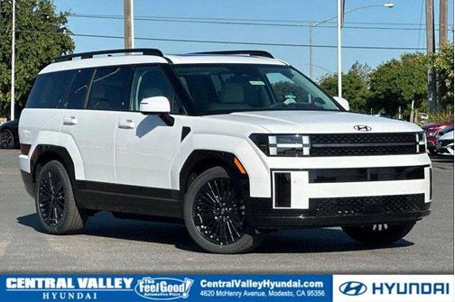 White 2026 Hyundai SANTA FE HEV Calligraphy