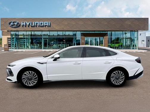 White 2026 Hyundai SONATA Hybrid Limited