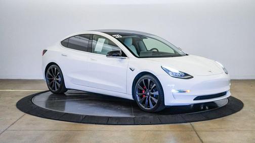 White 2020 Tesla Model 3 Performance