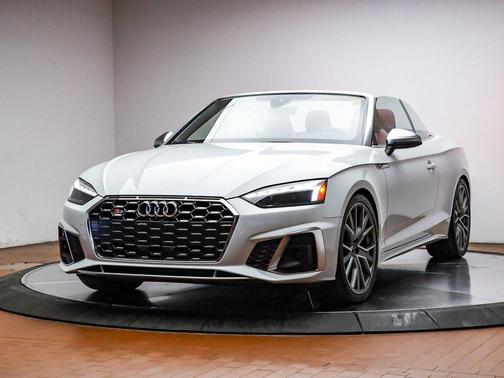 Glacier White Metallic/Black Roof 2022 Audi S5 Premium Plus TFSI quattro Tiptronic