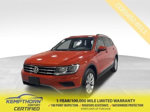 Habanero Orange Metallic 2018 Volkswagen Tiguan 2.0T SE