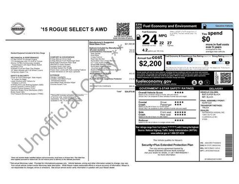 2015 Nissan Rogue Select S