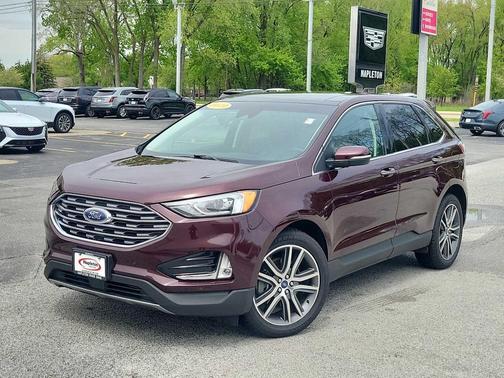 Burgundy Velvet Metallic Tinted Clearcoat 2020 Ford Edge Titanium