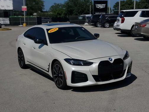 Mineral White Metallic 2025 BMW i4 Gran Coupe M50