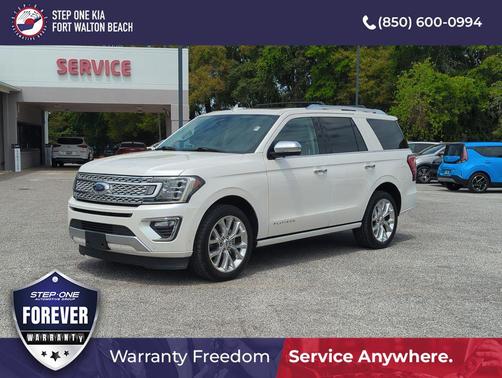 White Platinum Metallic Tri-Coat 2019 Ford Expedition Platinum