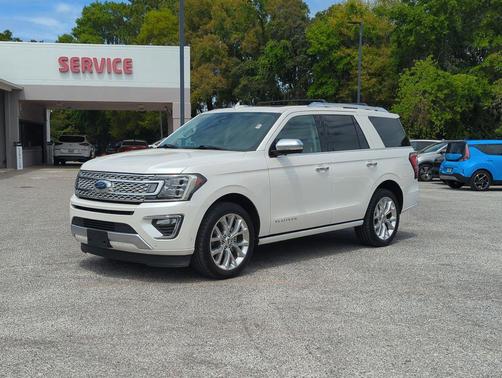 White Platinum Metallic Tri-Coat 2019 Ford Expedition Platinum