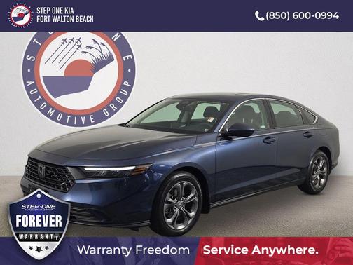 Canyon River Blue Metallic 2024 Honda Accord EX