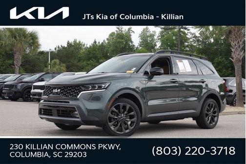 Aruba Green 2022 Kia Sorento SX Prestige