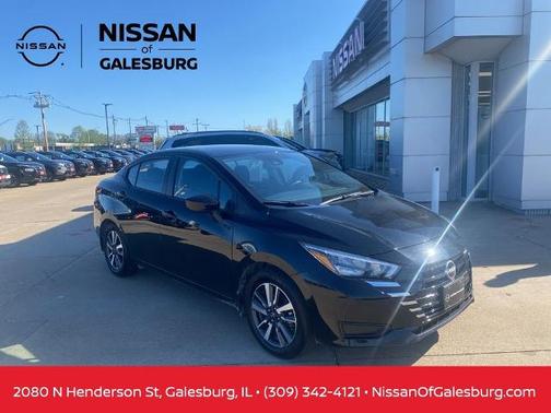 Black 2025 Nissan Versa 1.6 SV