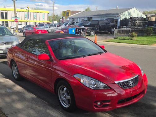 Red 2008 Toyota Camry Solara SLE