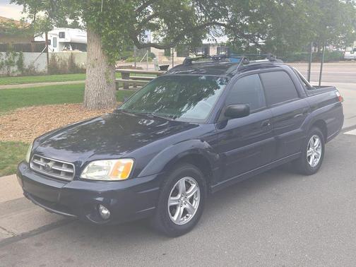 Mystic Blue Pearl/Silver Stone Metallic 2003 Subaru Baja Sport