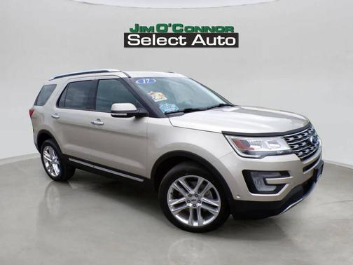 White Gold Metallic 2017 Ford Explorer Limited