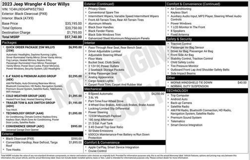 2023 Jeep Wrangler Willys
