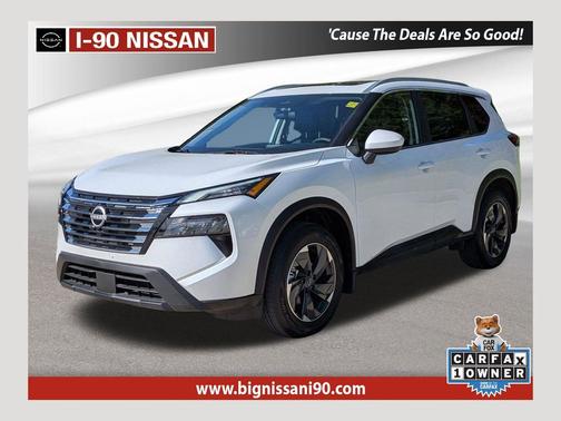 White Pearl 2025 Nissan Rogue SV