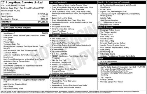 2014 Jeep Grand Cherokee Limited