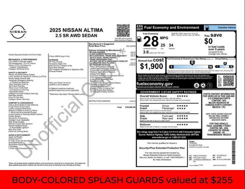 2025 Nissan Altima SR AWD
