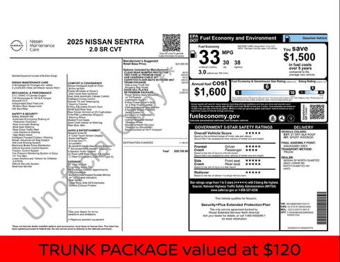 2025 Nissan Sentra SR