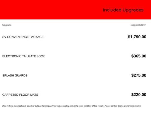 2026 Nissan Frontier SV