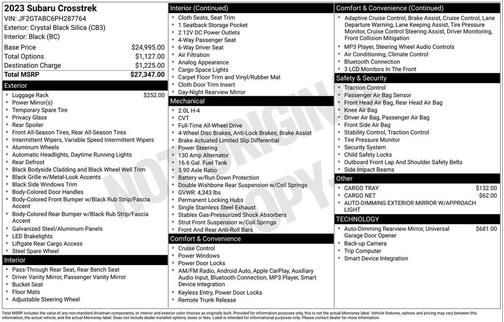 2023 Subaru Crosstrek Base