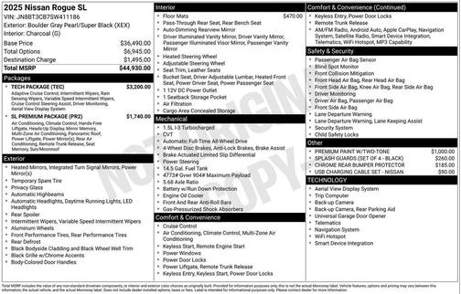 2025 Nissan Rogue SL