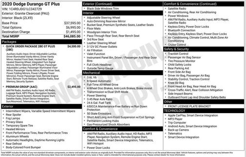 2020 Dodge Durango GT Plus