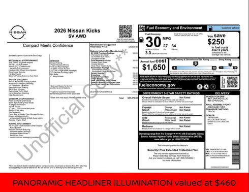 2026 Nissan Kicks SV