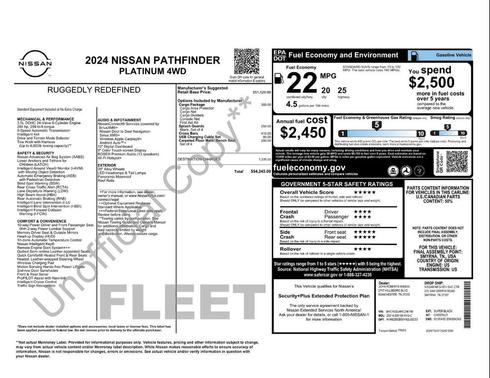 2024 Nissan Pathfinder Platinum 4WD