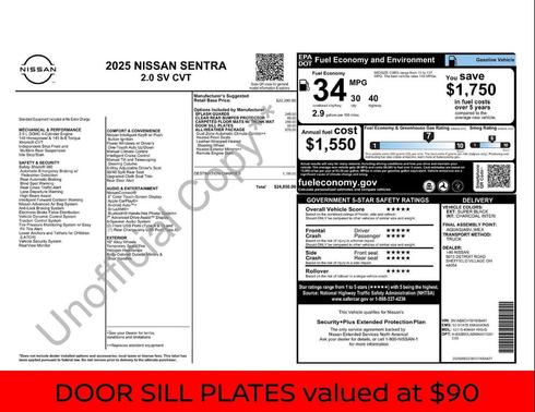 2025 Nissan Sentra SV