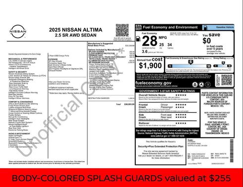 2025 Nissan Altima SR AWD