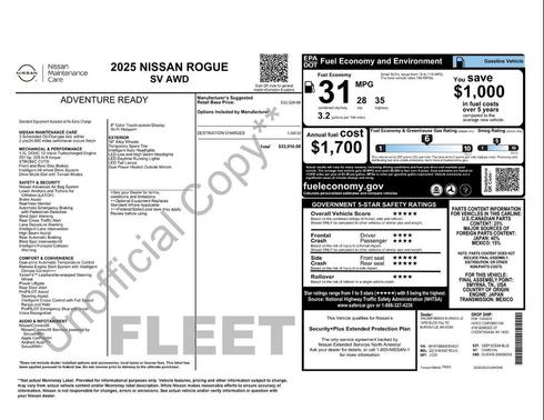 Deep Ocean Blue 2025 Nissan Rogue SV