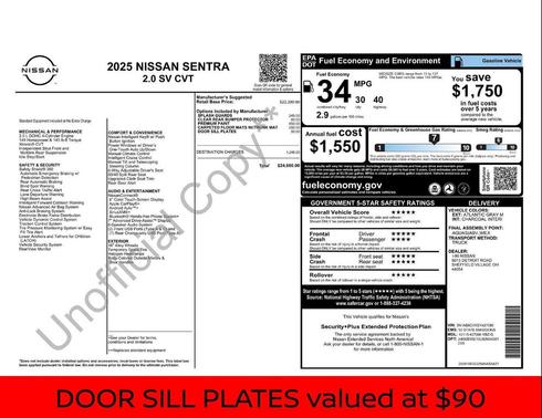 2025 Nissan Sentra SV