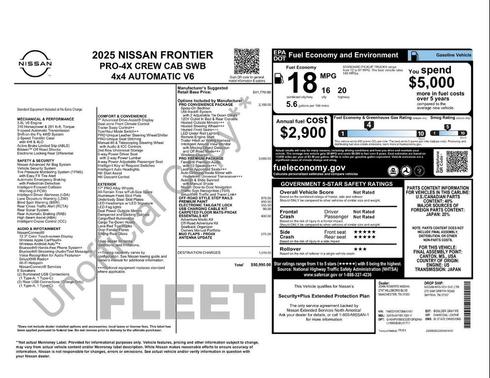 Boulder Gray 2025 Nissan Frontier PRO-4X