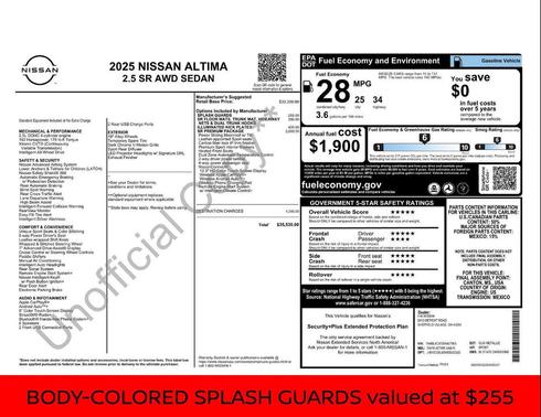2025 Nissan Altima SR AWD