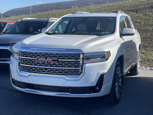 White Frost Tricoat 2023 GMC Acadia Denali