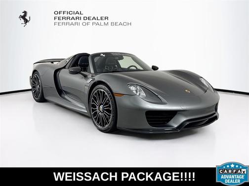 Meteor Gray Metallic 2015 Porsche 918 Spyder Base w/Weissach Package