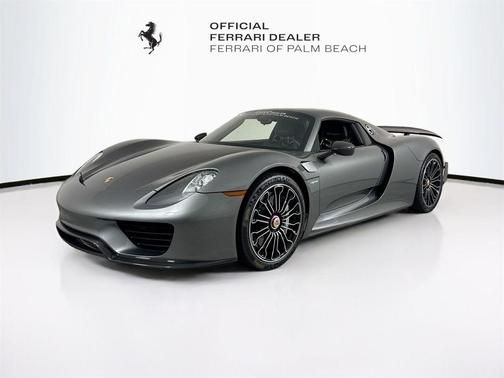 Meteor Gray Metallic 2015 Porsche 918 Spyder Base w/Weissach Package