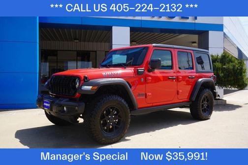 Firecracker Red Clearcoat 2025 Jeep Wrangler 4xe Willys