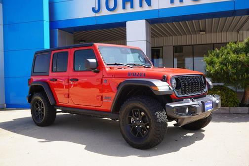 Firecracker Red Clearcoat 2025 Jeep Wrangler 4xe Willys