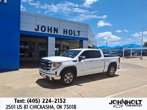 Summit White 2025 GMC Sierra 1500 SLT