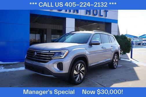 Gray 2025 Volkswagen Atlas 2.0T SE w/Technology