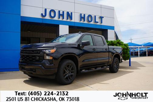Black 2026 Chevrolet Silverado 1500 Custom