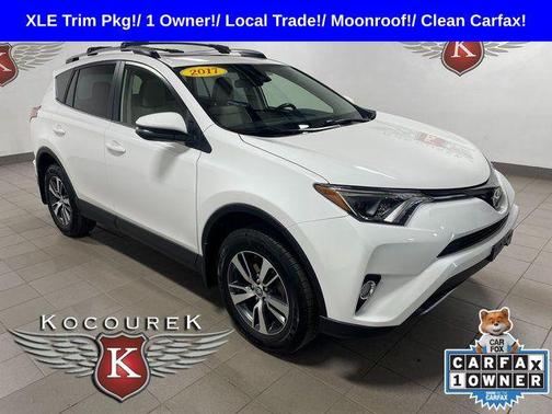 Super White 2017 Toyota RAV4 XLE