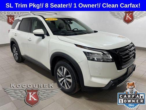 Pearl White Tricoat 2023 Nissan Pathfinder SL 4WD
