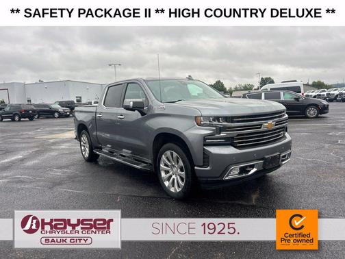 Satin Steel Metallic 2019 Chevrolet Silverado 1500 High Country