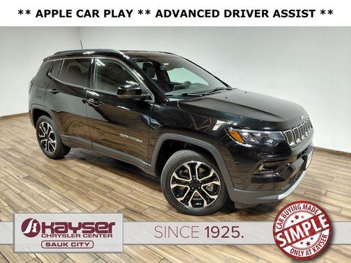 Diamond Black Crystal Pearlcoat 2024 Jeep Compass Limited