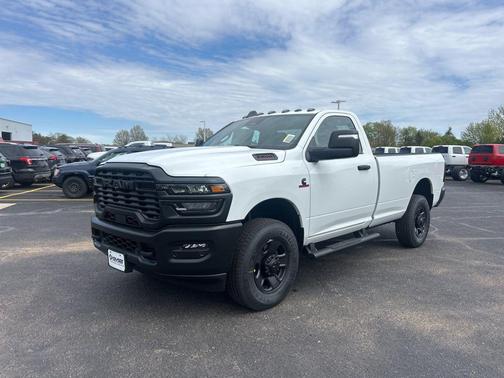 Bright White Clearcoat 2026 RAM 3500 Tradesman Regular Cab 4x4 8' Box